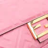 Fendi Zucca Embossed Leather Baguette Satchel Secondhand