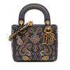 Dior Mini Denim Embroidered Lady Dior Secondhand
