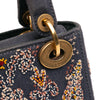 Dior Mini Denim Embroidered Lady Dior Secondhand