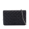 Chanel CC Quilted Lambskin Diamond Wallet On Chain Secondhand