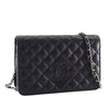 Chanel CC Quilted Lambskin Diamond Wallet On Chain Secondhand