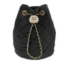 Chanel Quilted Velvet Crystal Pearl Crush Bucket Bag Secondhand