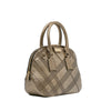 Secondhand Burberry Embossed Leather Orchard Handle Bag