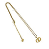 Dior Gold Plated CD Logo Pendant Necklace Secondhand