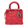 Dior Medium Tweed Fringe Rhinestone Lady Dior Secondhand