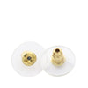 Secondhand Chanel CC Gold Plated Faux Pearl and Rhinestone Heart Earrings