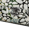 Chanel Medium Classic Chevron Tweed Floral Double Flap Secondhand