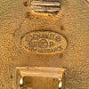 Chanel CC Gold Plated Round Clip On Earrings Secondhand
