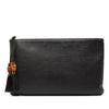 Secondhand Gucci Calfskin Bamboo Tassel Clutch