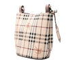 Burberry Haymarket Check Coated Canvas Lorne Bucket Bag Secondhand