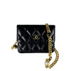 Secondhand Chanel Mini Quilted Lambskin Resin Pearl Chain Flap