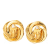 Chanel CC Gold Plated Faux Pearl Clip On Earrings Secondhand