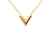 Secondhand Louis Vuitton Gold Plated Essential V Necklace