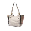 Burberry Small Leather and House Check Canvas Canterbury Tote Secondhand