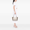 Burberry Small Leather and House Check Canvas Canterbury Tote Secondhand