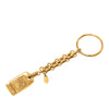Chanel Gold Plated Logo Paris Key Ring Bag Charm Secondhand