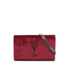 Saint Laurent Velvet Monogram Kate Wallet On Chain Secondhand