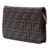 Fendi Zucca Embossed Leather F Is Fendi Envelope Wallet On Chain Secondhand