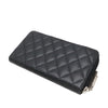 Chanel Quilted Lambskin Cambon Ligne Zippy Wallet Secondhand