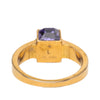 Louis Vuitton Gold Plated Crystal Gamble Cocktail Ring L Secondhand