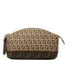 Fendi Zucca and Zucchino Coated Canvas Cosmetic Pouch Secondhand