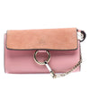 Chloé Mini Calfskin and Suede Faye Chain Crossbody Secondhand