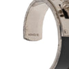 Hermès Leather and Palladium Plated Kelly Cuff Bracelet Secondhand