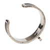 Hermès Leather and Palladium Plated Kelly Cuff Bracelet Secondhand
