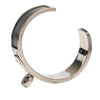 Hermès Leather and Palladium Plated Kelly Cuff Bracelet Secondhand