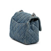 Chanel Mini Square CC Quilted Denim Single Flap Secondhand