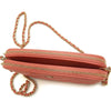Chanel CC Quilted Caviar Double Zip Clutch With Chain Secondhand
