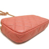 Chanel CC Quilted Caviar Double Zip Clutch With Chain Secondhand