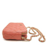 Chanel CC Quilted Caviar Double Zip Clutch With Chain Secondhand
