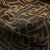 Fendi Zucca Canvas Double Flap Shoulder Bag Secondhand