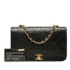 Chanel Small CC Quilted Lambskin Full Single Flap Secondhand