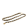 Chanel CC Gold Plated Leather Woven Chain Link Belt Secondhand