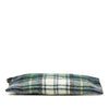 Balenciaga Plaid Wool Navy Cabas Pouch Secondhand