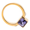 Louis Vuitton Gold Plated Crystal Gamble Cocktail Ring M Secondhand