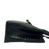 Secondhand Ferragamo Croc Embossed Leather Vara Bow Satchel