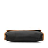 Saint Laurent Leather Trimmed Coated Canvas Clutch Secondhand