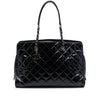 Chanel CC Quilted Patent Charm Tote Secondhand