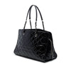 Chanel CC Quilted Patent Charm Tote Secondhand