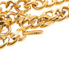 Chanel Gold Plated Logo Plate Chain Belt Secondhand