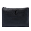 Saint Laurent Croc Embossed Leather Monogram Document Holder Secondhand