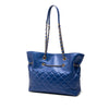 Chanel CC Calfskin Front Zip Drawstring Chain Tote Secondhand