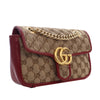 Gucci Small GG Marmont Matelasse Diagonal GG Canvas and Leather Shoulder Bag Secondhand