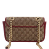 Gucci Small GG Marmont Matelasse Diagonal GG Canvas and Leather Shoulder Bag Secondhand