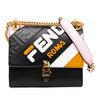 Fendi Fila Mania Small Multicolor Zucca Embossed Leather Kan I Crossbody Secondhand