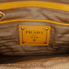 Prada Saffiano Trimmed Canvas Canapa Logo Satchel Secondhand