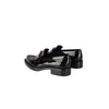 Secondhand Louis Vuitton Black and Monogram Canvas Moccasin - '20s